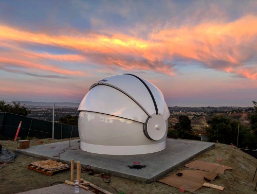 Image of the observatory at sunset.