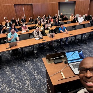 We welcomed Dr. Bryant Marks, Founder & Chief Equity Officer, National Training Institute on Race and Equity, back to campus in late April! 

He led two sessions on implicit bias and cultural competency: 1 for all staff and faculty, 1 for supervisors! And had lunch with some students! 

Here’s the selfie he snapped! 📸 thank you, Dr. Marks!

#sokadei #soka #sokauniversityofamerica #dei #diversity #equity #inclusion #belonging #justice #implicitbias #culturalcompetency #bryantmarks