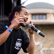 G Yamazawa performs during the Soka Peace Festival