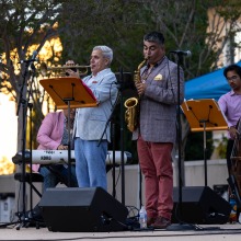 Gil Castellanos Quintet performs during Summer at Soka