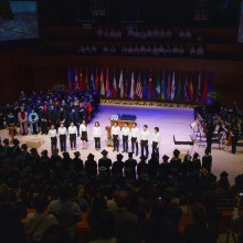 Members of the SUA Choir perform during the 2024 Commencement Ceremony