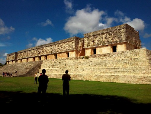 Frontal shot of temple