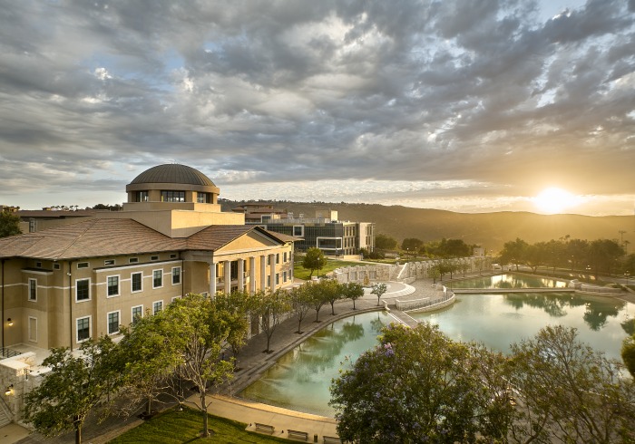 Panorama - Sunset on Soka campus