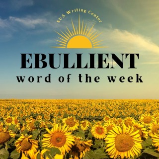 📝 Word of the Week Challenge! 📝
This week's word is "Ebullient" 🌟

Definition: Full of cheerful enthusiasm or energy.

Challenge: Use "ebullient" in a sentence related to your summer experiences. Share your sentences in the comments below, and let's spread some positivity and energy!

Example: "The ebullient crowd at the beach bonfire made the evening unforgettable."

📚✨ Can't wait to see your creative sentences! 

#WordOfTheWeek #WritingChallenge #Ebullient #Soka #SUA