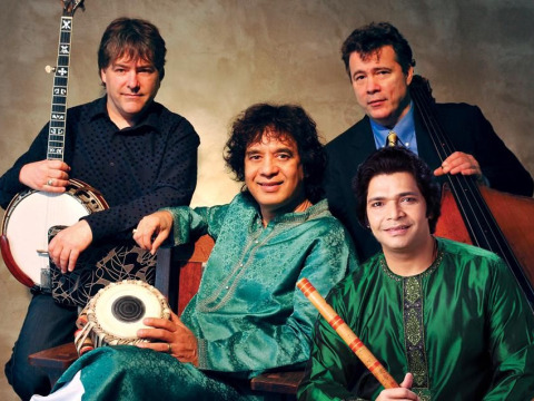 Bela Fleck, Zakir Hussain, Edgar Meyer and Rakesh Chaurasia