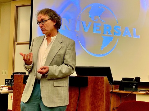 O. Bradley Bassler lecturing on Hitchcock's Vertigo