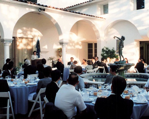 Dean Takahashi speaks at opening reception